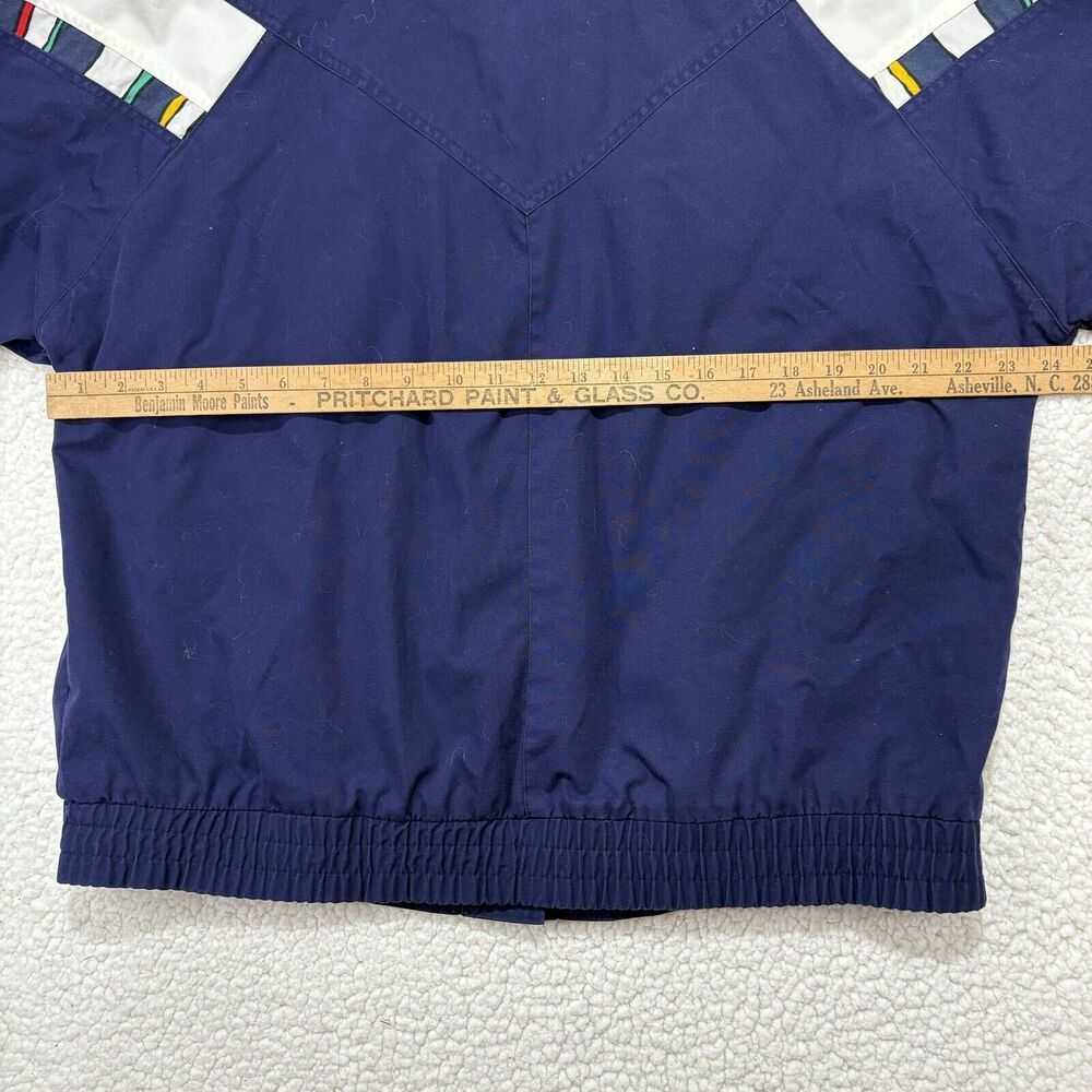 Vintage 80s Be In The‎ Current Seen Colorblock Windbreaker Track Jacket Womens L - Picture 6 of 7